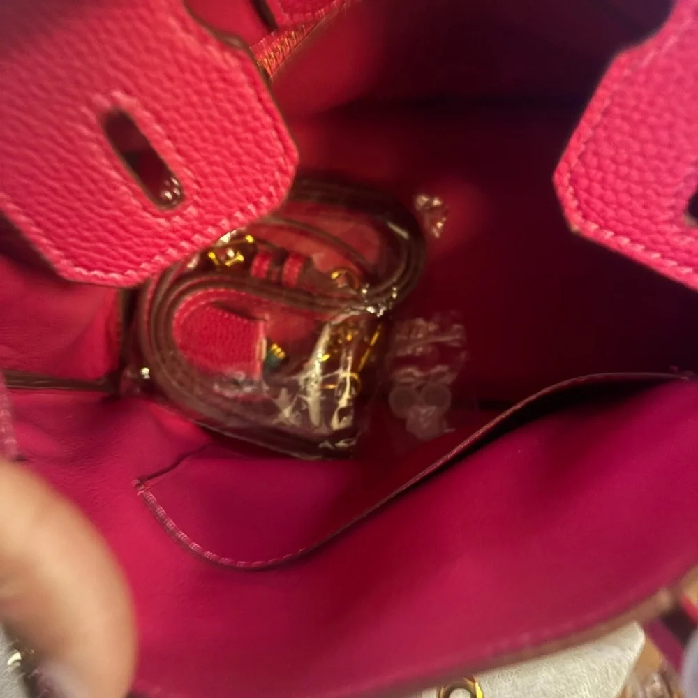 Vibrant Fuchsia Satchel Bag - Picture 7 of 12